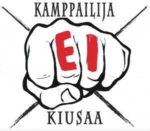 Kamppailija ei kiusaa logo.